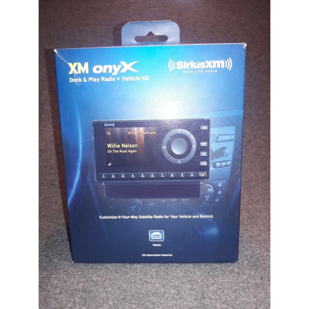 Sirius XM Radio Portable Speaker Dock & Onyx Receiver Works No Remote Orig Boxes